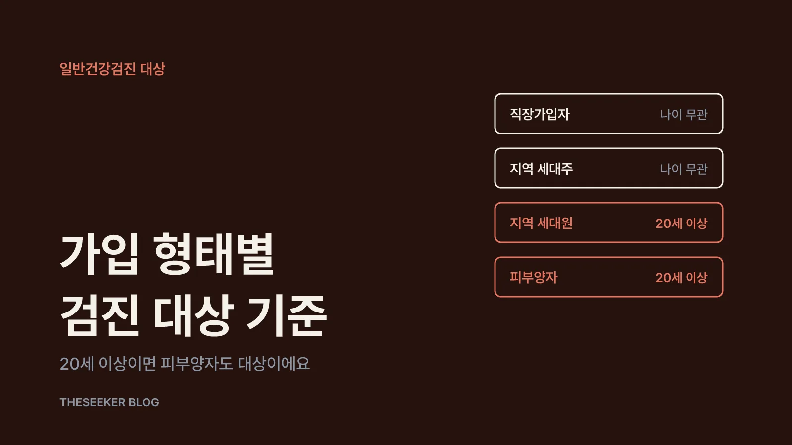 20대도 대상이에요: 가입 형태별 기준