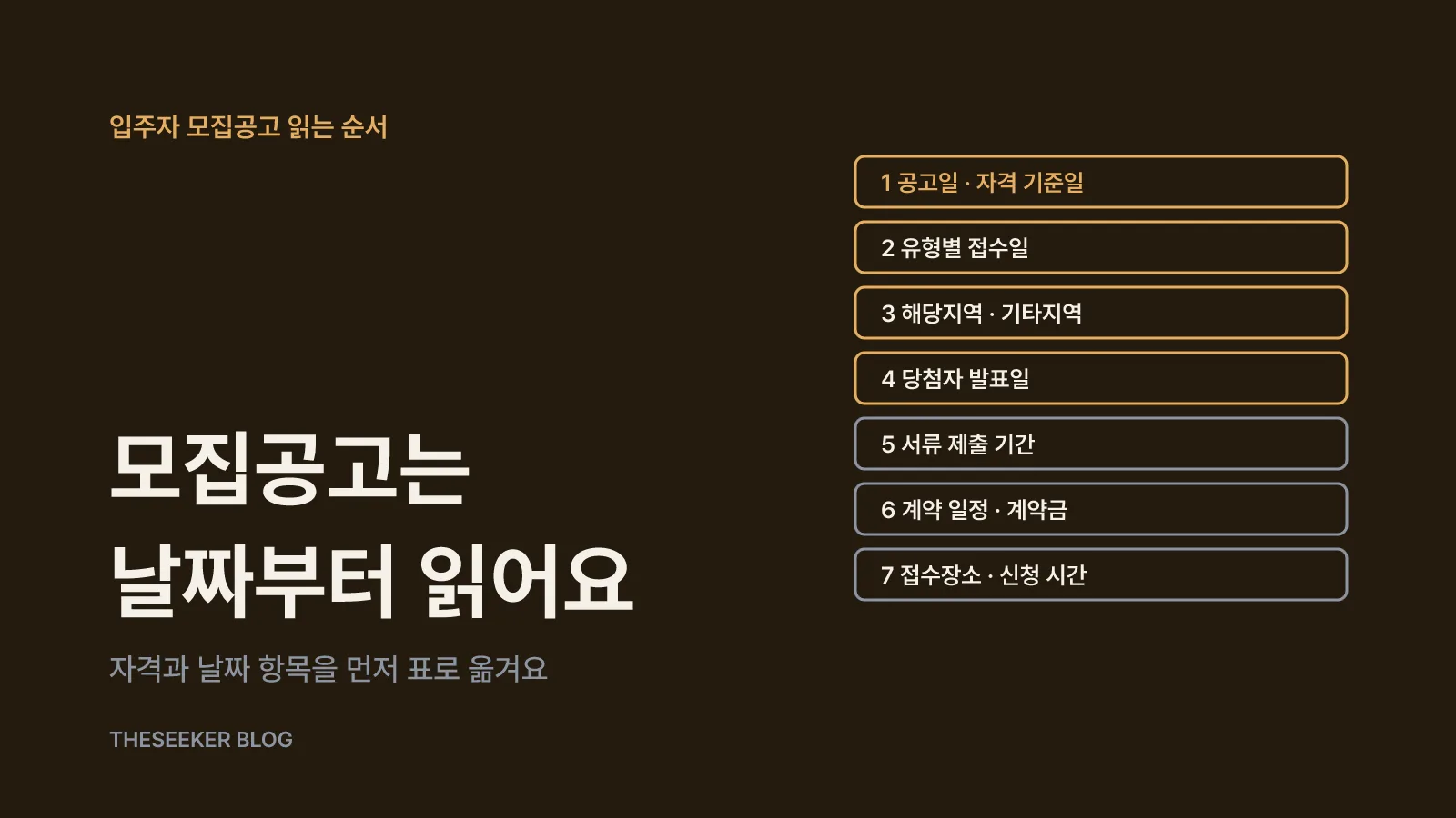 입주자 모집공고는 이 순서로 읽어요