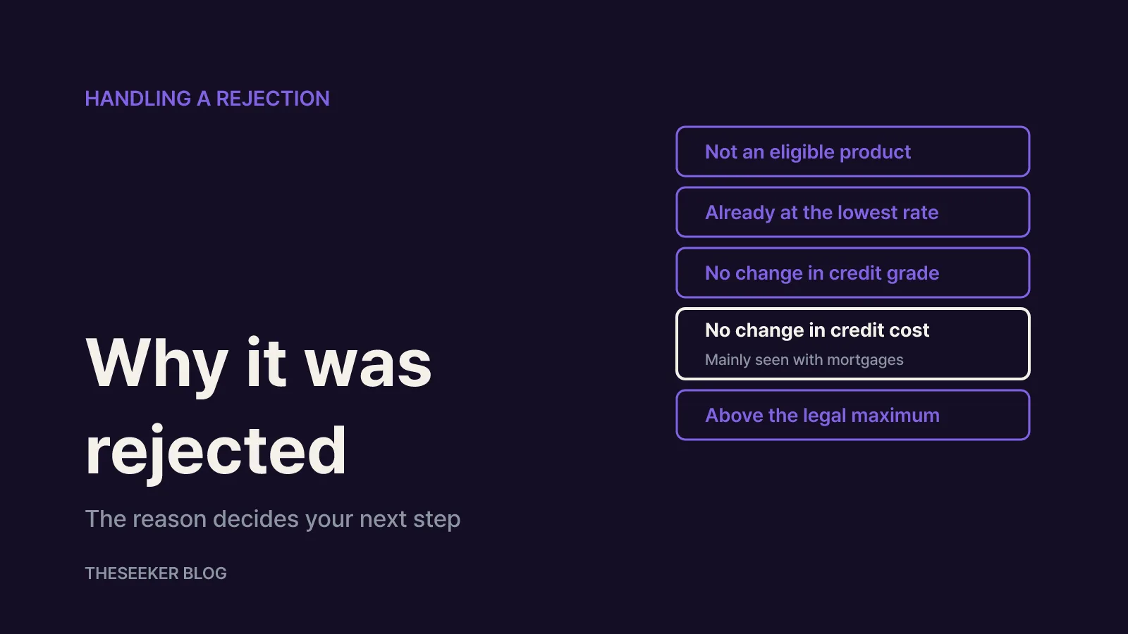 If your request is rejected